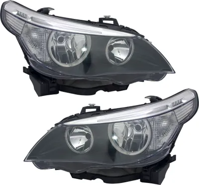 Produktbild von TYC Scheinwerfer Set für 5er BMW E60 E61 7/2003-3/2007 H7 LWR Stellmotor Halogen