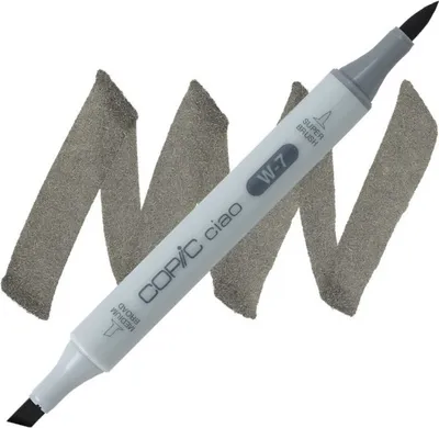 Zdjęcie produktu dla COPIC Ciao dwustronny pędzel i dłuto, W7 ciepły szary 7