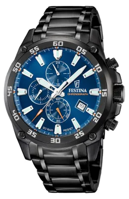 Obrázok produktu pre Pánske hodinky, chronograf, modrý ciferník - Festina Model: 20735_1