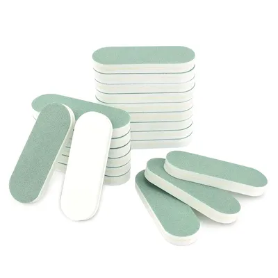 Produktbild von 20 Stück 6 x 2 cm rechteckiger Kunststoff-Polierstab, doppelseitig, Polierstäbe für Schmuck