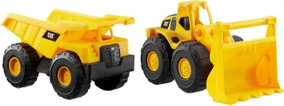 Image de 2 Pack Construction Fleet - CatToysOfficial Caterpillar Dump Truck and Wheel Loader