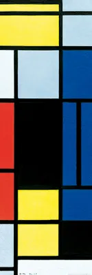 Obrázek produktu pro Piet Mondrian Kunstdruck Bild - Tableau No. I, 1921-1925 (158 x 53 cm)