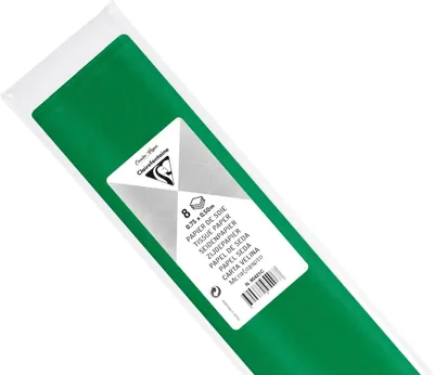 Produktbild von Clairefontaine 10x Seidenpapier, Pack. 8 Bogen 50x75cm - Wiesengrün 95421C