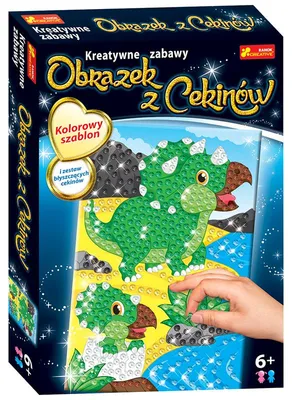 Produktbild von RANOK-CREATIVE Paillettenbild Dinosaurier Triceraptos 52789