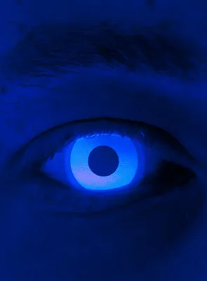 Produktbild von Glow Jahreslinsen Blaue UV Party Kontaktlinsen