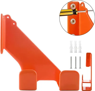 Produktbild von 2er Set Kettensägen Wandhalterung Doppelhaken, Schwerlast Wandhalter 150 lbs, Rostfrei & Kratzfest, Platzsparend für Garage & Werkstatt