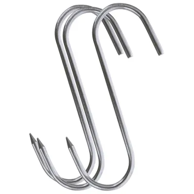 Obrázek produktu pro 3x Hák na uzení z oceli pro udírnu na klobásy a uzeniny 11,5x8,5