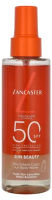 Produktbild von Lancaster Sun Beauty Sun Body Water SPF 50, Sonnenschutzspray, Körper, Spray, Feuchtigkeitsspendend, Auffrischend, Reparatur, Jeder Hauttyp, 150 ml