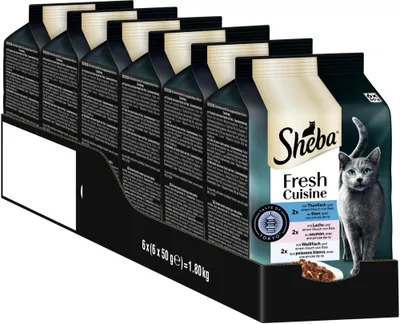 Produktbild von Sheba Portionsbeutel Katzennassfutter Multipack Fresh Cuisine Taste of Tokyo mit