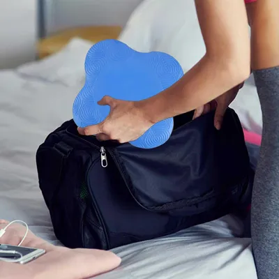 Produktbild von Kniestütze Yoga - rutschfeste Kniestützkissen - Set von 2 - Blau