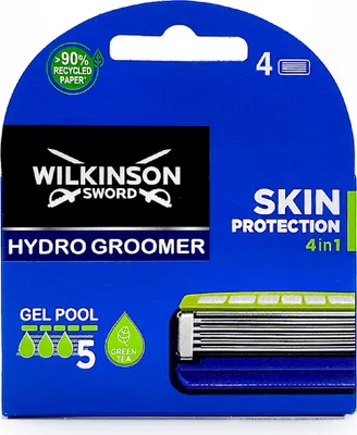Produktbild von WILKINSON Sword Hydro5 Groomer 4in1 Ersatz-Rasierklingen 4 Stk.
