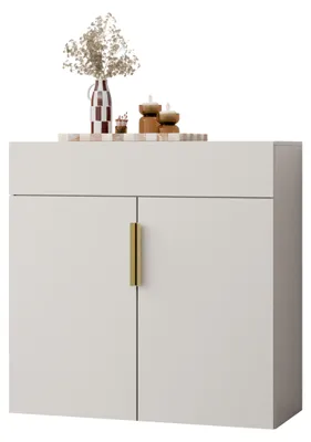 Produktbild von MIRJAN24 Kombikommode Kerkin 2D1S, Kommode mit zwei Drehtüren (Farbe: Sandbeige)