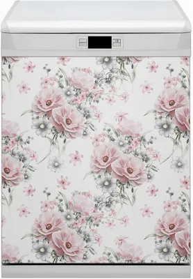 Produktbild von Magnet für Spülmaschine Abwaschbar 60x70 cm Magnet für Spülmaschine Magnetmatte Dekor - Blumen