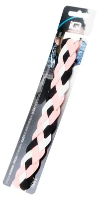 Image de Bandeau "Odile" pour femmes, modèle IG1072 (taille unique) (noir/rose/blanc)