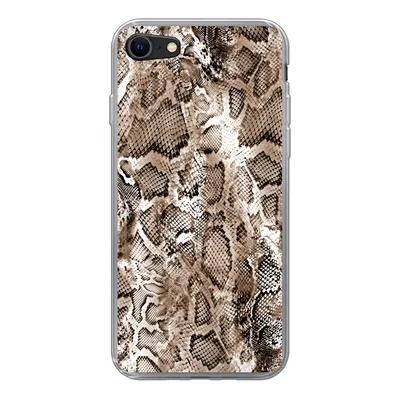 Produktbild von MuchoWow® Handyhülle Schutzhülle Hülle für iPhone SE 2022 Tiermuster - Schlange - Haut Silikon Softcase Handy Hülle - Schutzhülle