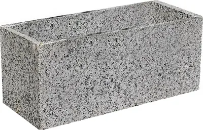 Produktbild von Dehner Pflanztrog, Blumenkübel aus Granit, 80 x 40 x 40 cm, 65 kg, grau