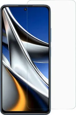 A screen protector is shown placed over a smartphone screen.