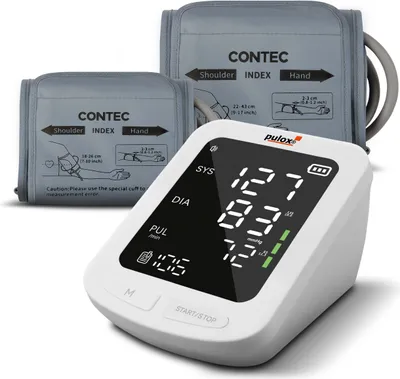 Produktbild von Pulox BP-100 - Oberarm-Blutdruckmessgerät inkl. 2 Manschetten