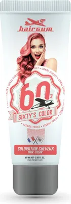 Produktbild von Hairgum Sixty's Color Haarfarbe Coroal Sunset