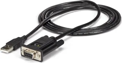 Produktbild von StarTech.com USB auf RS232 Seriell Adapter DB9 FTDI Nullmodem 1,7m