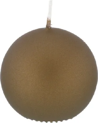 Produktbild von Kugelkerzen Brandy mit Metalleffekt (Metallic Matt), Ø 15 cm, 2 Stück
