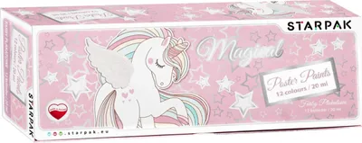 Produktbild von Einhorn Plakatfarben 12 Farben 20ml