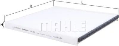 Produktbild von MAHLE Innenraumfilter LA 851 Pollenfilter für KIA CARNIVAL II (GQ)