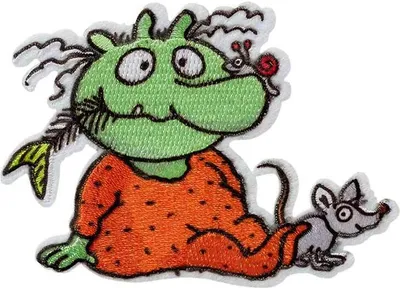 Produktbild von Olchis© Baby - Aufnäher, Bügelbild, Aufbügler, Applikationen, Patches, Flicken, Zum Aufbügeln, Größe: 7,3 x 5,2 cm