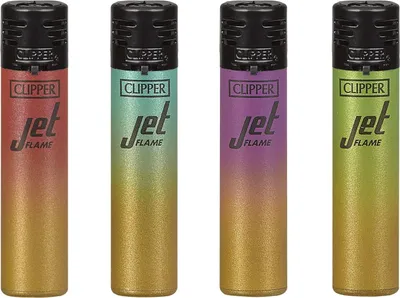 Produktbild von Clipper Feuerzeug Jet 4er Set Metallic Gradient #5
