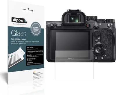 Produktbild von 2x Schutzfolie für Sony Alpha 7R IIIA matt - Anti-Shock 9H Folie dipos Glass Kunststoffglas