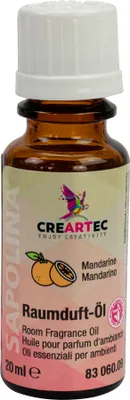 Produktbild von CREARTEC Raumduftöl Mandarine - 20ml - zur Herstellung individueller Raumduftmischungen - aus ätherische Ölen