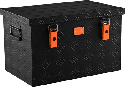 Produktbild von ALUBOX Alukiste Riffelblech 1.5mm Stärke 67 Liter Schwarz
