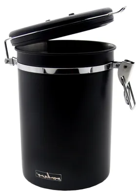 Produktbild von Kaffeedose Monza Edelstahl 2000ml (schwarz 850ml)