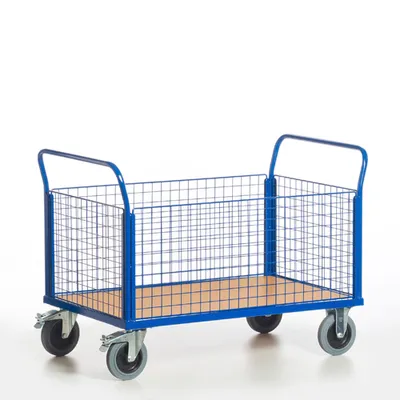 Produktbild von Rollcart Gitter-Vierwandwagen 850x470mm mit 500kg Tragkraft
