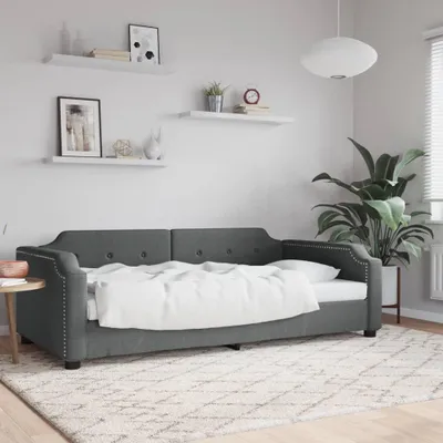 Immagine prodotto di Letto da giorno in tessuto grigio scuro 90x190 cm