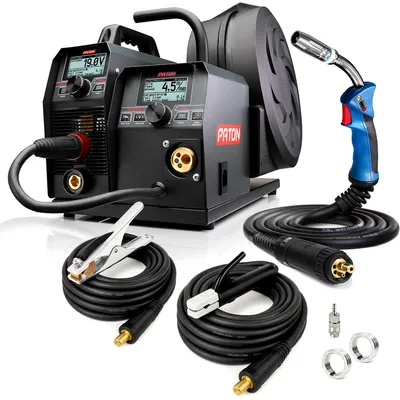 Produktbild von PATON ProMIG-250-15-2 MIG-Schweißgerät 3-in-1 230V, – MIG/TIG Funktion, Gas- und Gasfrei-Schweißen – Universalkit zum Schweißen aller Metalle