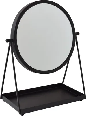 Image de Miroir de table LOFT42 Vonki - Noir - Métal - 49 x 40 x 21