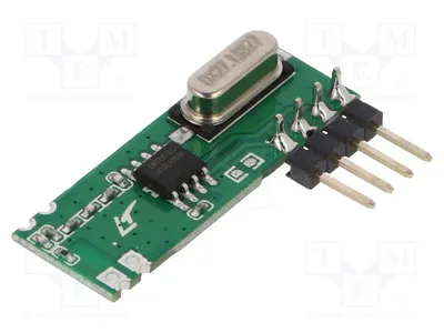 Zdjęcie produktu dla 1x Moduł: Odbiornik RF, -114dBm, OOK, AM, 433,92 MHz, 1,8÷3,6VDC, RFM210LCF-433D, moduł RF