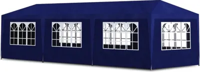 Image de vidaXL Tente de fête 3 x 9 m Bleu