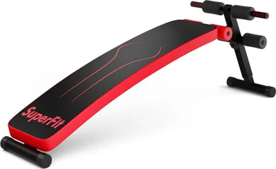 Produktbild von KOMFOTTEU Sit-Up Bank verstellbar, Trainingsbank, Schrägbank klappbar, Fitnessbank mit Metallrahmen bis zu 200kg, Ganzkörpertraining für Fitnessstudio, Zuhause