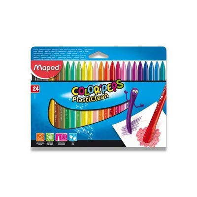 Obrázok produktu pre Maped Color’Peps 862013, 24 kusov, Rôzne farby, Viacfarebný, Trojuholník, Detské, Chlapec / dievča