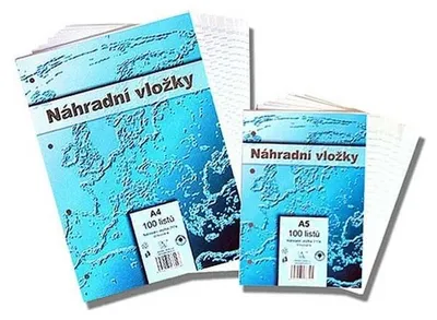 Obrázok produktu pre Vložky do záznamníků linkované A4 3x100listů