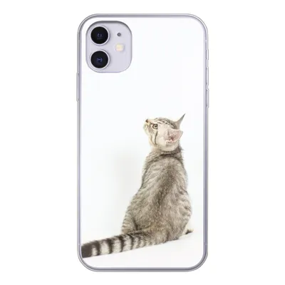 Produktbild von MuchoWow® Handyhülle Schutzhülle Hülle für iPhone 11 Katze - Haustiere - Fell Silikon Softcase Handy Hülle - Handytasche