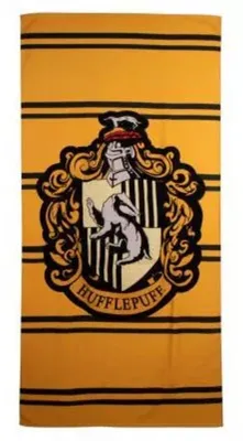 Imagen del producto de Toalla de playa Harry Potter, color amarillo, 90 x 180 cm
