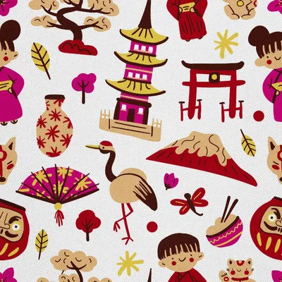 Image de DÉCORDS OUTDOOR OXFORD - Motif symboles japonais