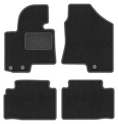 Zdjęcie produktu dla Dywaniki samochodowe welurowe LUX do: Hyundai Tucson II (2009-2015, SUV) grafitowe, z mocowaniami