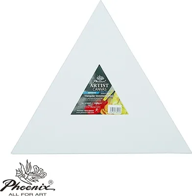 Zdjęcie produktu dla Podobrazie malarskie trójkątne / trójkąt bok 50 cm płótno