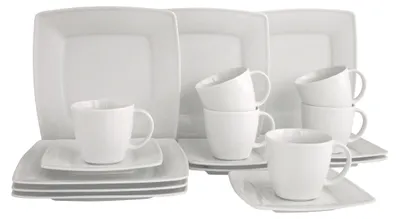Produktbild von CreaTable, 12207, Victoria Weiss, Kaffeeservice 18-tlg, Porzellan