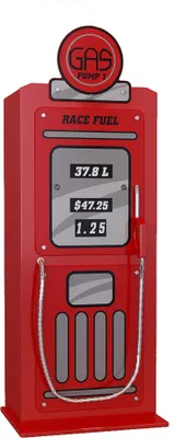 Image de Vipack Armoire station-service, rouge