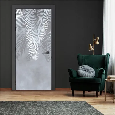 Obrázek produktu pro Samolepicí tapeta na dveře dveřní plakát peří - 91x211 cm jednodílná - fototapeta na dveře obývací pokoj kuchyně koupelna samolepka na dveře fólie na dveře odolná proti UV záření připravená k montáži